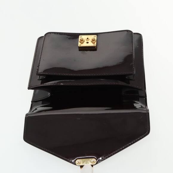 LOUIS VUITTON Monogram Vernis Monceau BB Bag Amarante M91580 - Picture 9 of 16